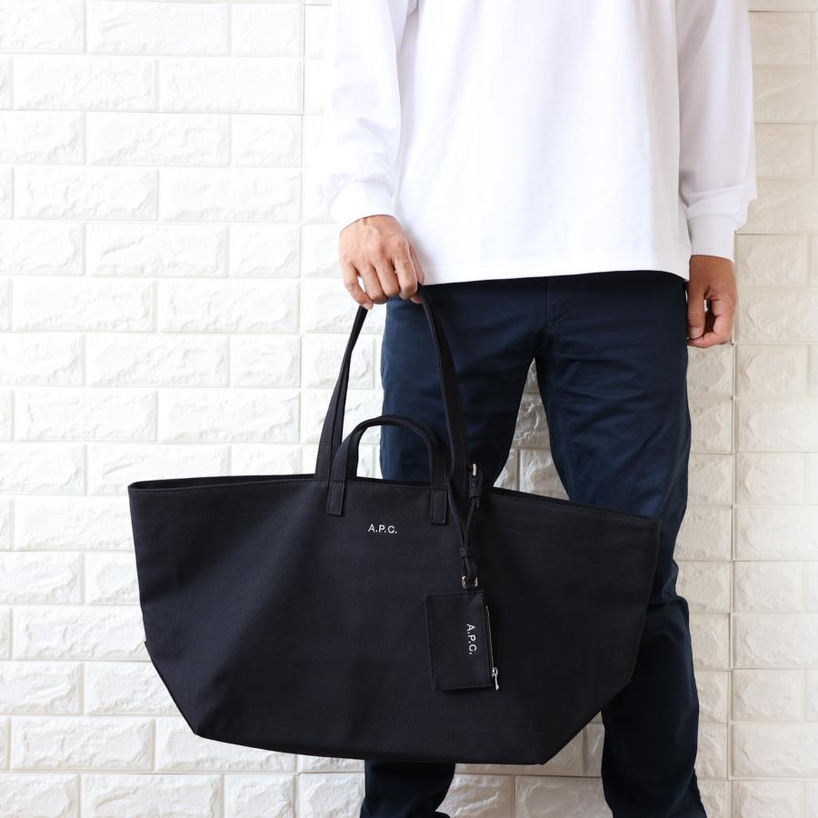 【並行輸入品】APC A.P.C. アーペーセー トートバッグ メンズ キャンバス ポーチ付 LE DRUMMER TOILE A4対応 F67046 COHMP 2026春夏新作の画像