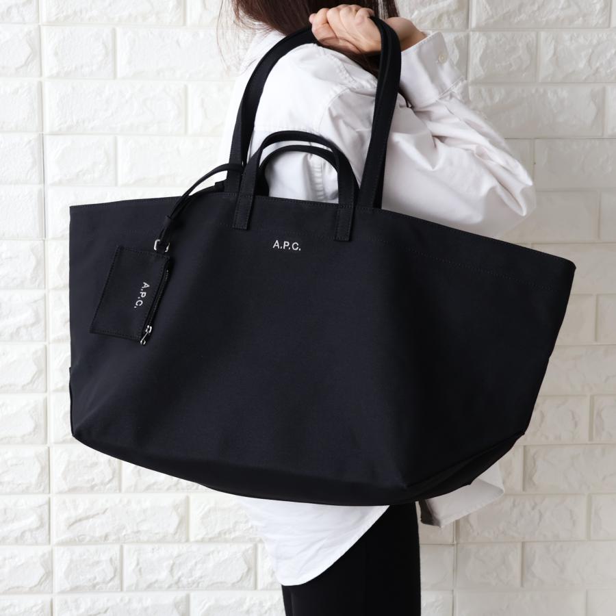 【並行輸入品】APC A.P.C. アーペーセー トートバッグ レディース キャンバス ポーチ付 LE DRUMMER TOILE A4対応 F67046 COHMP 2026春夏新作の画像