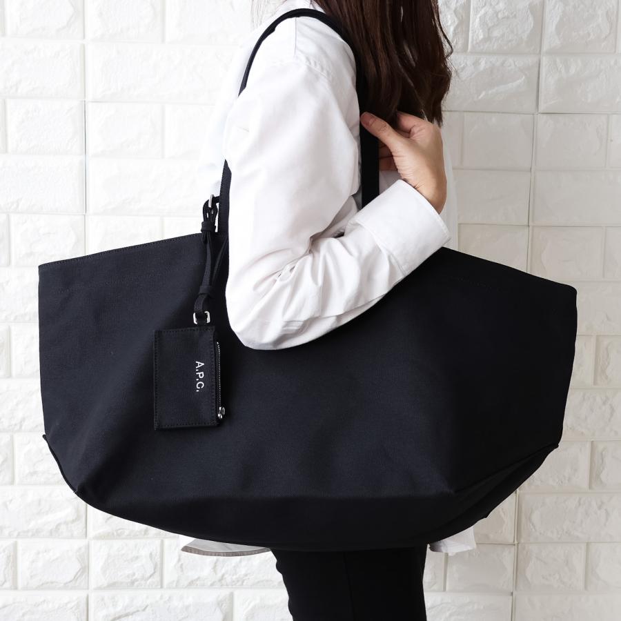 【並行輸入品】APC A.P.C. アーペーセー トートバッグ レディース キャンバス ポーチ付 LE DRUMMER TOILE A4対応 F67046 COHMP 2026春夏新作の画像