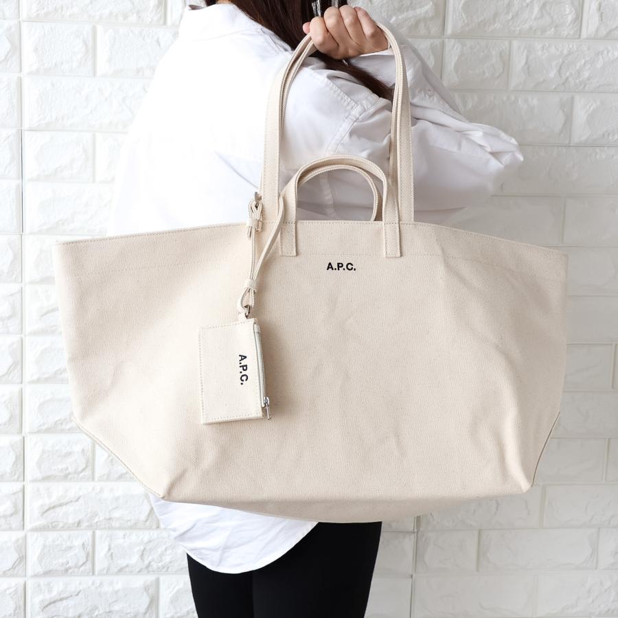 【並行輸入品】APC A.P.C. アーペーセー トートバッグ レディース キャンバス ポーチ付 LE DRUMMER TOILE A4対応 F67046 COHMP 2026春夏新作の画像