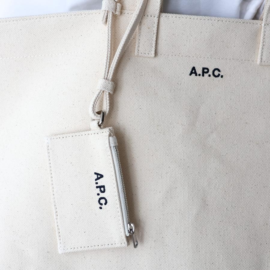【並行輸入品】APC A.P.C. アーペーセー トートバッグ レディース キャンバス ポーチ付 LE DRUMMER TOILE A4対応 F67046 COHMP 2026春夏新作の画像