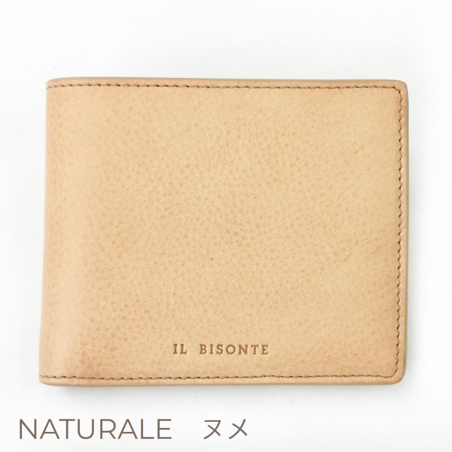 IL BISONTE イルビゾンテ 2つ折り財布 小銭入れ付 SBW060 POX001