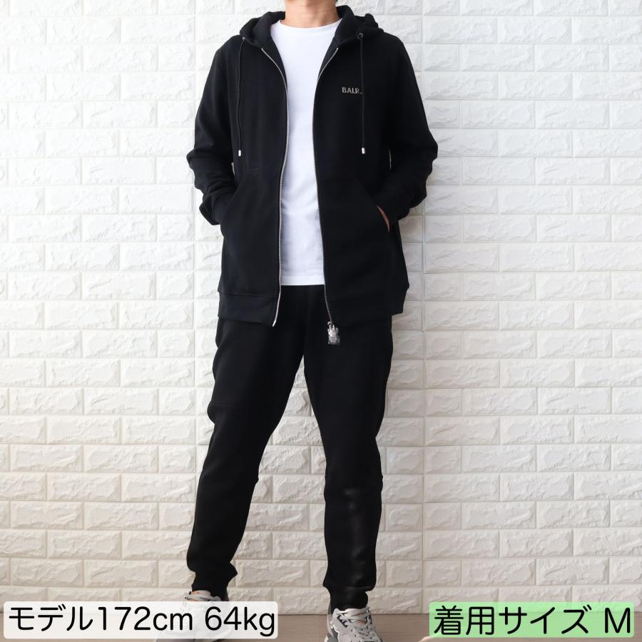 BALR.ダメージ　デニム　フードジッパー BALR デニム ジップパーカー ダメージ加工 ストレッチ