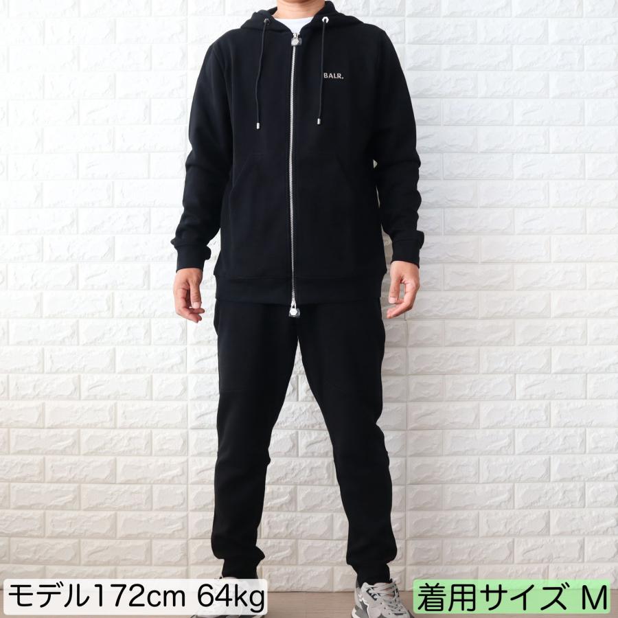 BALR. ボーラー フルジップ スウェット セットアップ ネオンライン 黒 M BALR. ボーラー フルジップ スウェット セットアップ ネ