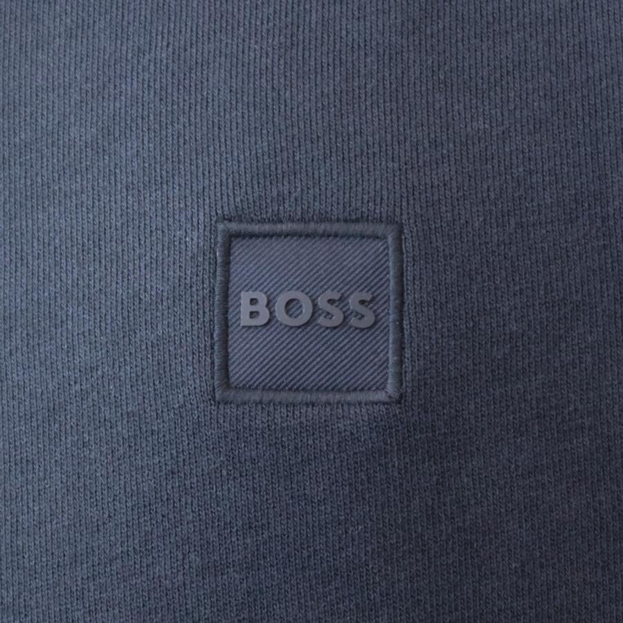 【並行輸入品】BOSS ボス スウェットパーカー ロゴパッチ フーディ メンズ ブラック ネイビー 50509314_12