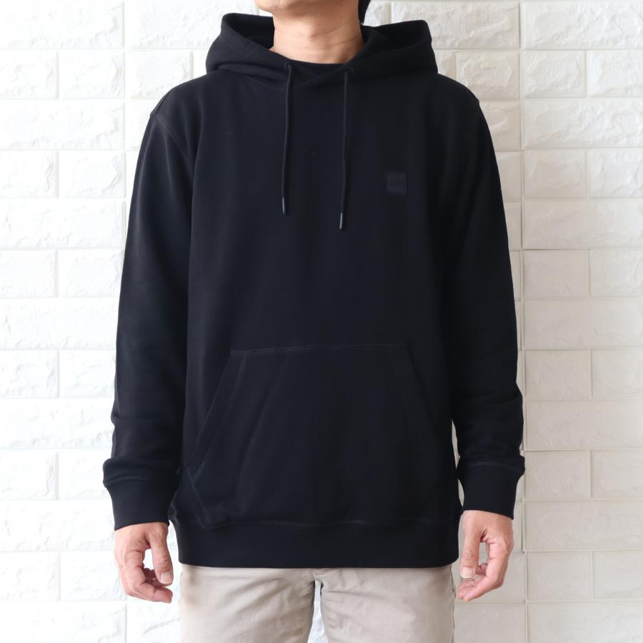 【並行輸入品】BOSS ボス スウェットパーカー ロゴパッチ フーディ メンズ ブラック ネイビー 50509314_3