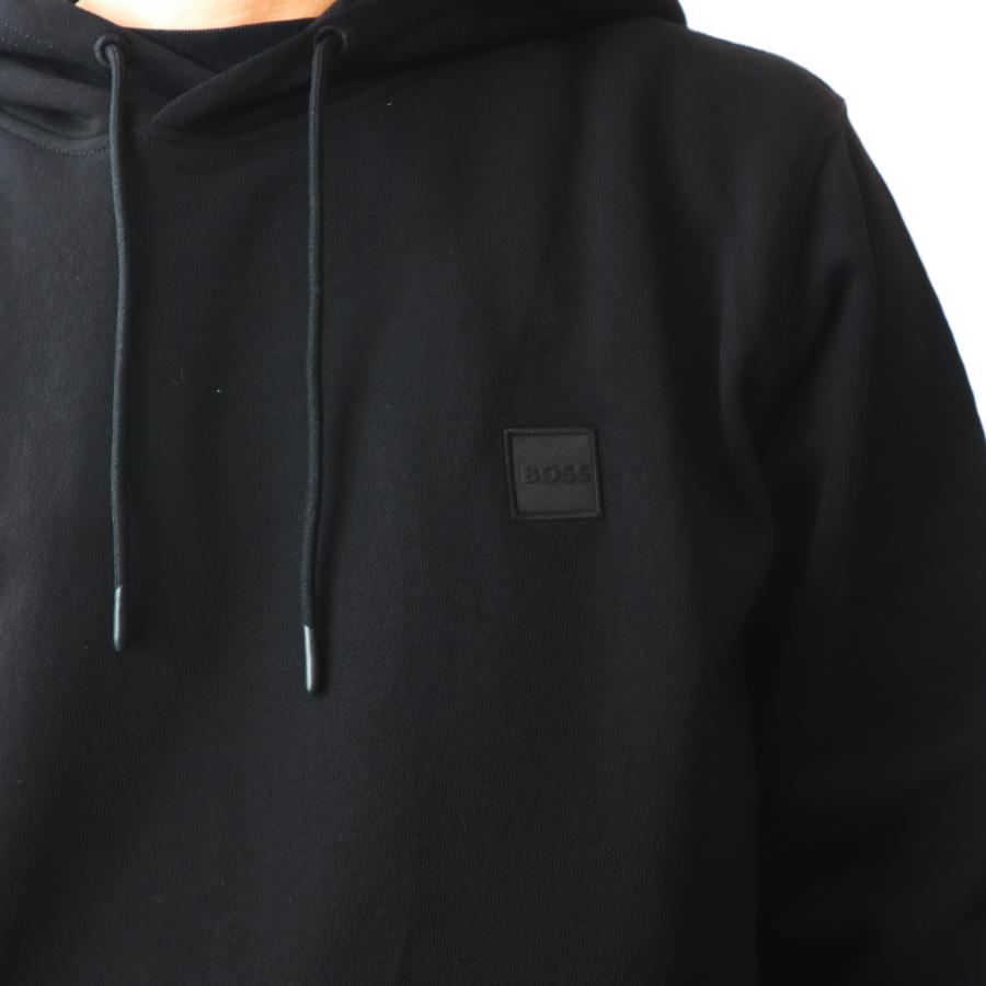 【並行輸入品】BOSS ボス スウェットパーカー ロゴパッチ フーディ メンズ ブラック ネイビー 50509314_5