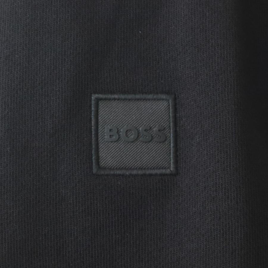 【並行輸入品】BOSS ボス スウェットパーカー ロゴパッチ フーディ メンズ ブラック ネイビー 50509314_6
