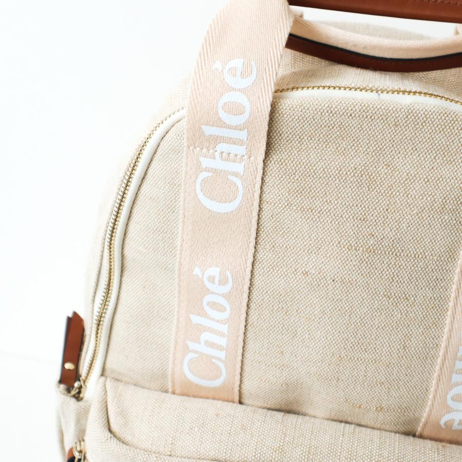 Chloé ベージュ リュック・バックパック 保証証付き Chloe（クロエ） Logo Backpack マザーズバッグ バックパック リュック