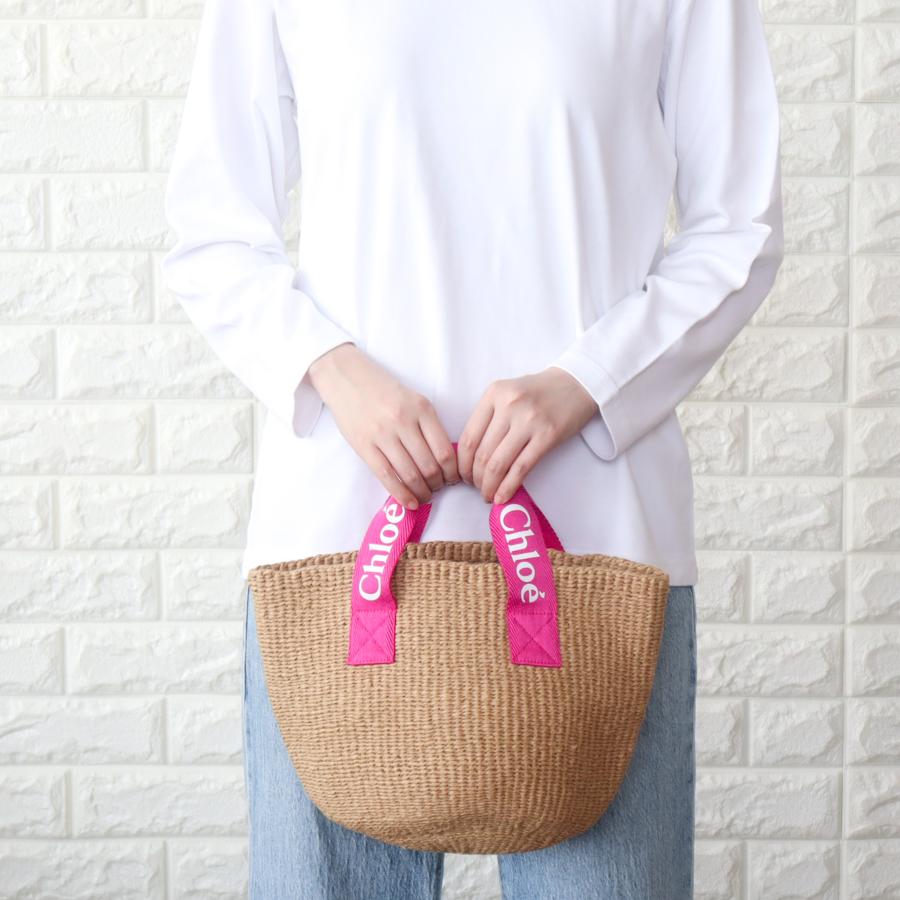 新品 Chloé クロエ かごバッグ ピンク Chloe（クロエ） 【並行輸入品】訳あり かごバッグ キッズ ピンク