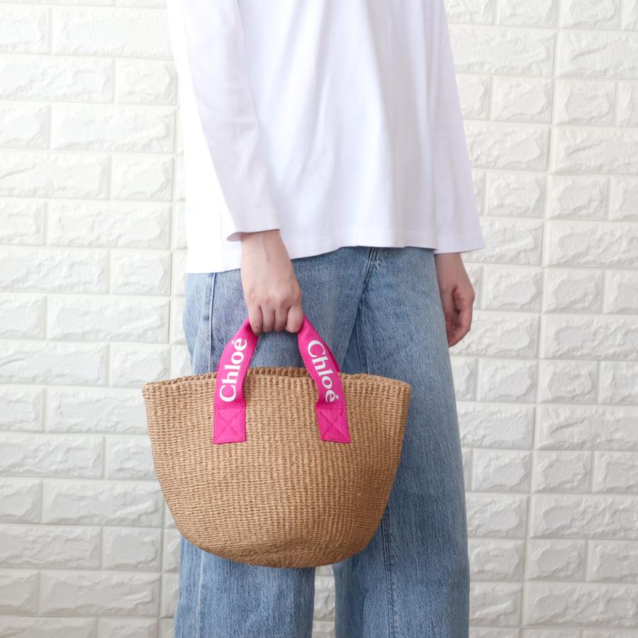 【並行輸入品】CHLOE クロエ かごバッグ キッズ ピンク Mifuko ロゴ バスケットバッグ 大人もOK レディース CHC24SB2004549L_2