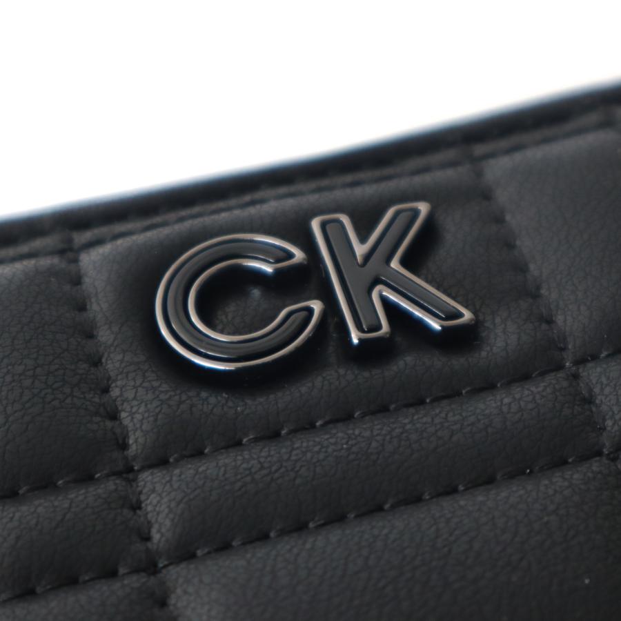 カルバンクライン 二つ折り財布 レディース ブラック 黒 ラウンドZIP CKロゴ コンパクト財布 K60K610003BAX｜meraviglie｜02