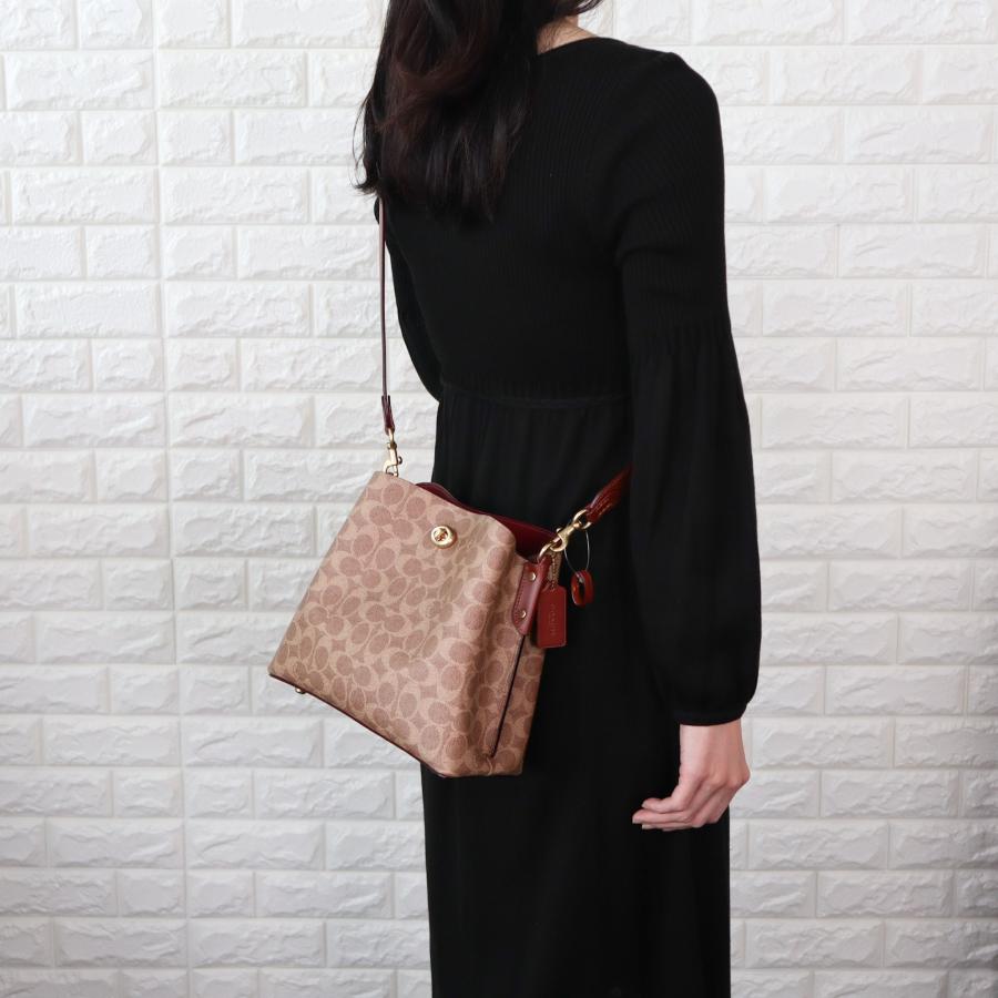 COACH コーチ ウィロウ バケットバッグ ショルダーストラップ付 COACH コーチ ウィロウ バケットバッグ ショルダーストラップ付