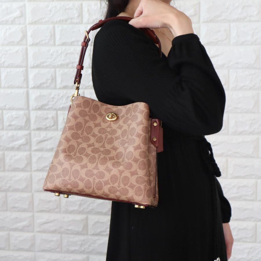 COACH コーチ ウィロウ バケットバッグ ショルダーストラップ付 COACH コーチ ウィロウ バケットバッグ ショルダーストラップ付