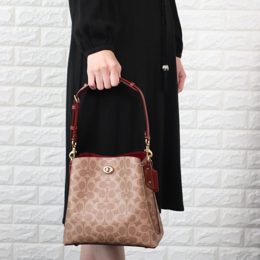COACH コーチ ウィロウ バケットバッグ ショルダーストラップ付 COACH コーチ ウィロウ バケットバッグ ショルダーストラップ付