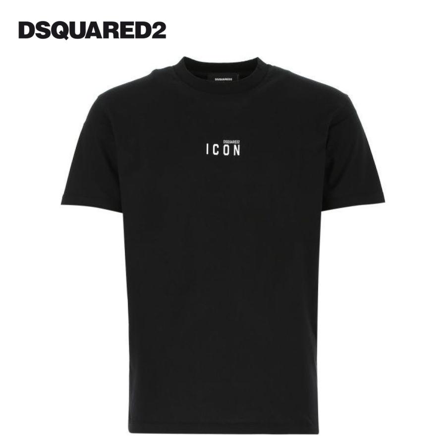 【大人気】DSquared2 ICON Tシャツ DSQUARED2 Icon プリント Tシャツ | ブラック | FARFETCH JP