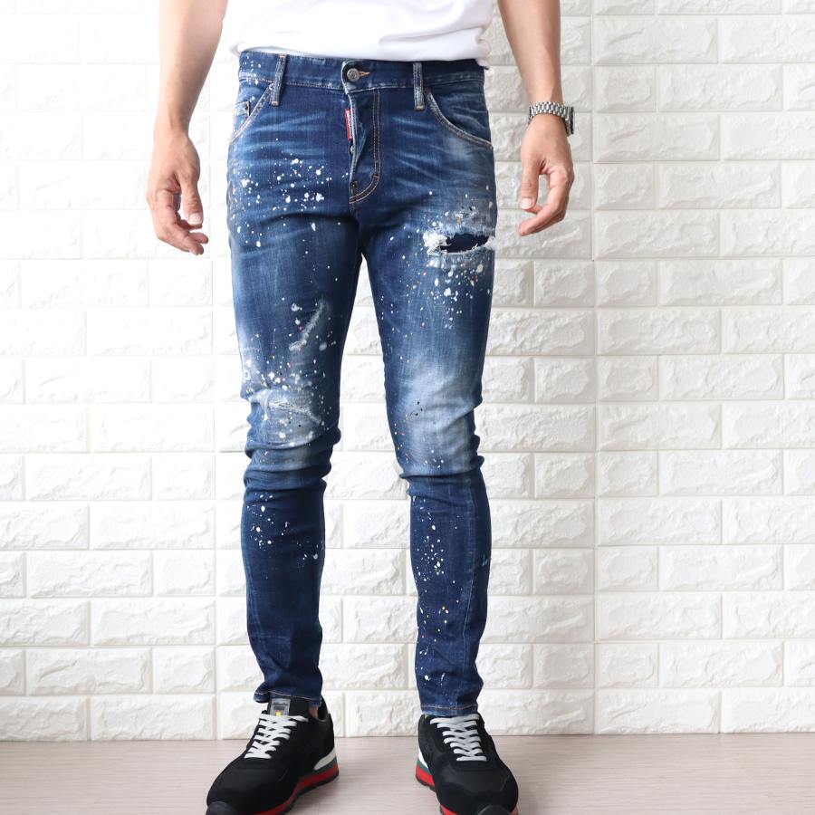 DSQUARED2 ディースクエアード デニムパンツ メンズ ブルー DSQUARED2 ディースクエアード デニムパンツ メンズ ブルー