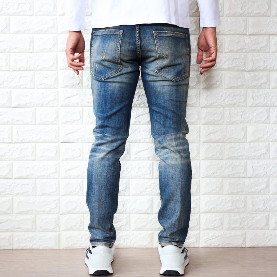 【並行輸入品】ディースクエアード D2 デニム メンズ ブルー スケーター ジーンズ SKATER JEAN S71LB1656 S30872 470の画像