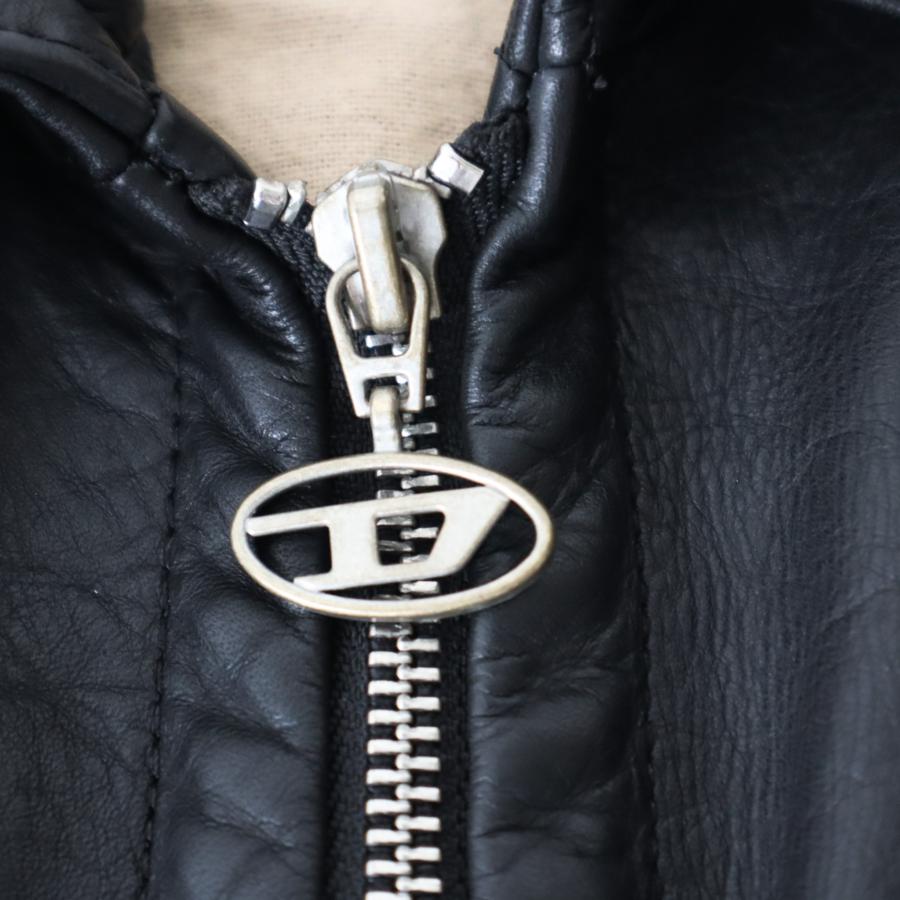 DIESEL ディーゼル レザージャケット メンズ ブラック 黒 革 DIESEL ディーゼル レザージャケット メンズ ブラック 黒 革