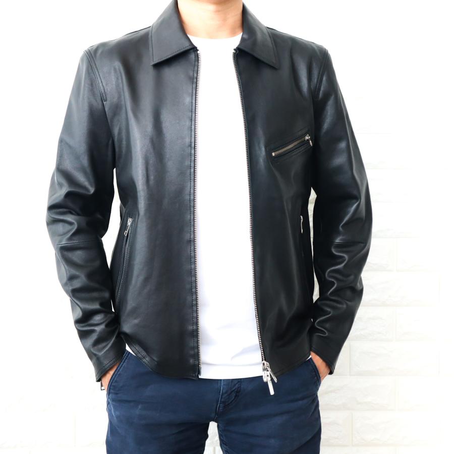 DIESEL 訳あり ディーゼル レザー ジャケット メンズ ブラック DIESEL 訳あり ディーゼル レザー ジャケット メンズ ブラック