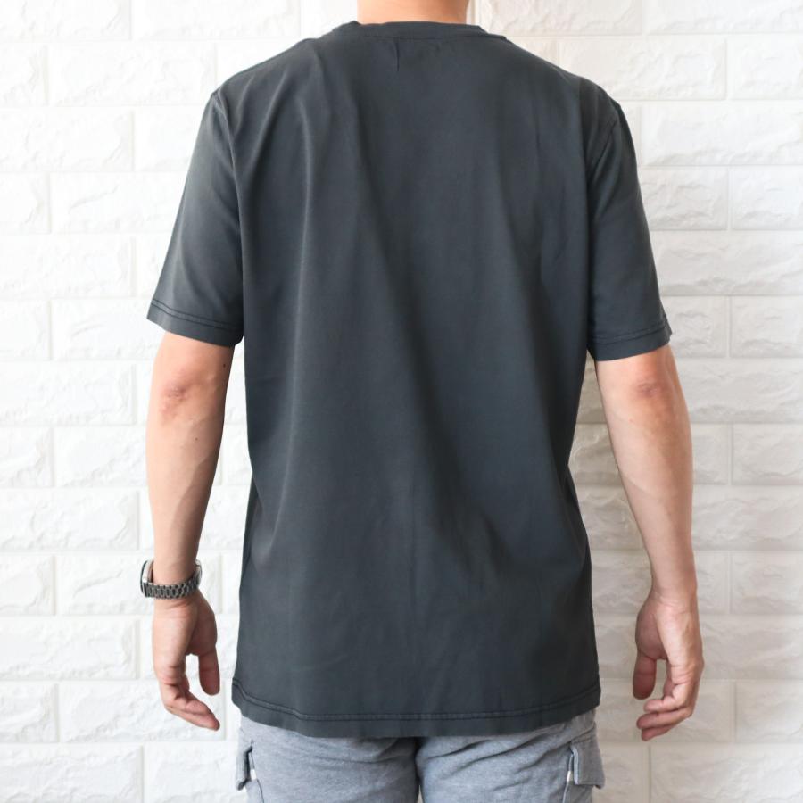 DIESEL ディーゼル Tシャツ メンズ ビッグ ブランド ロゴ 半袖 グレー 