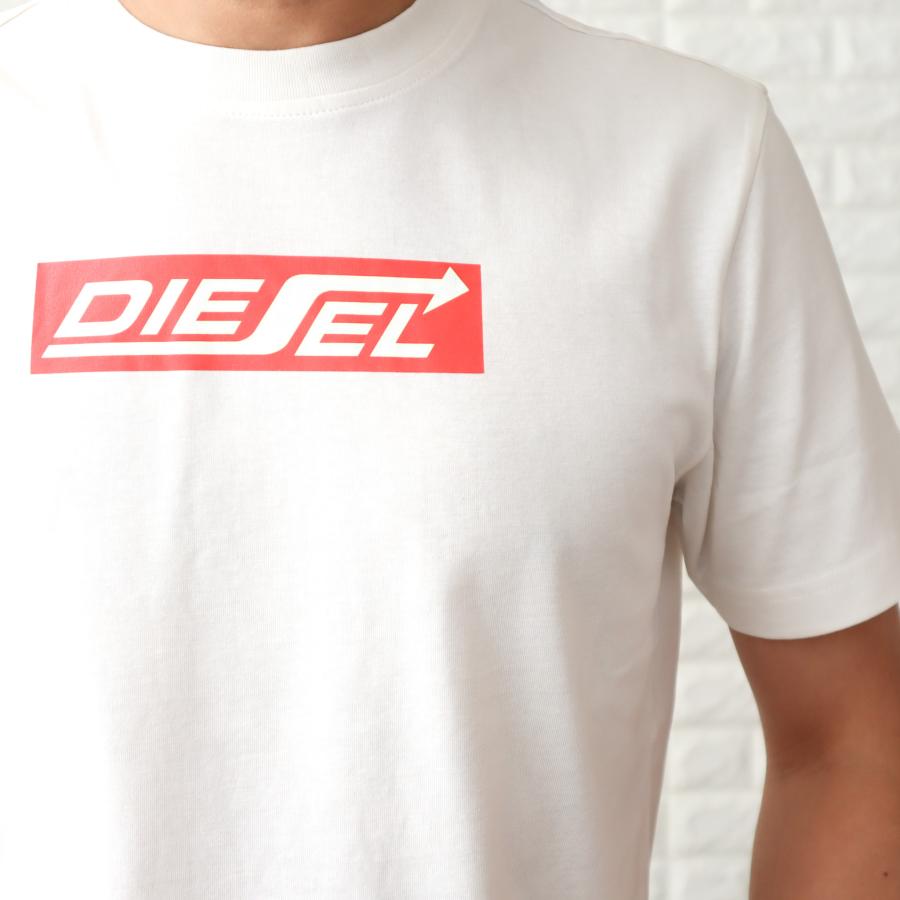【新品】DIESEL ディーゼル／グラフィックロゴ デザインTシャツ L DIESEL ディーゼル ロゴ カットアウト Tシャツ (DIESEL/Tシャツ