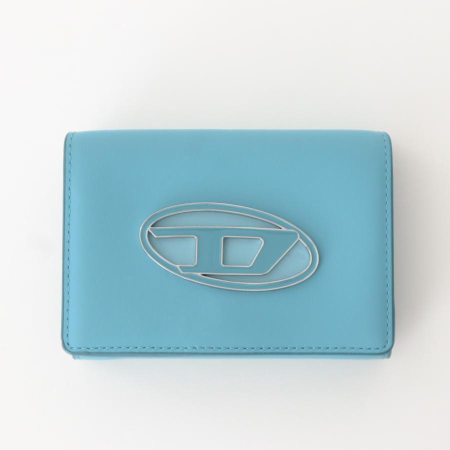 DIESEL ディーゼル 三つ折り財布 レディース アジュールブルー 