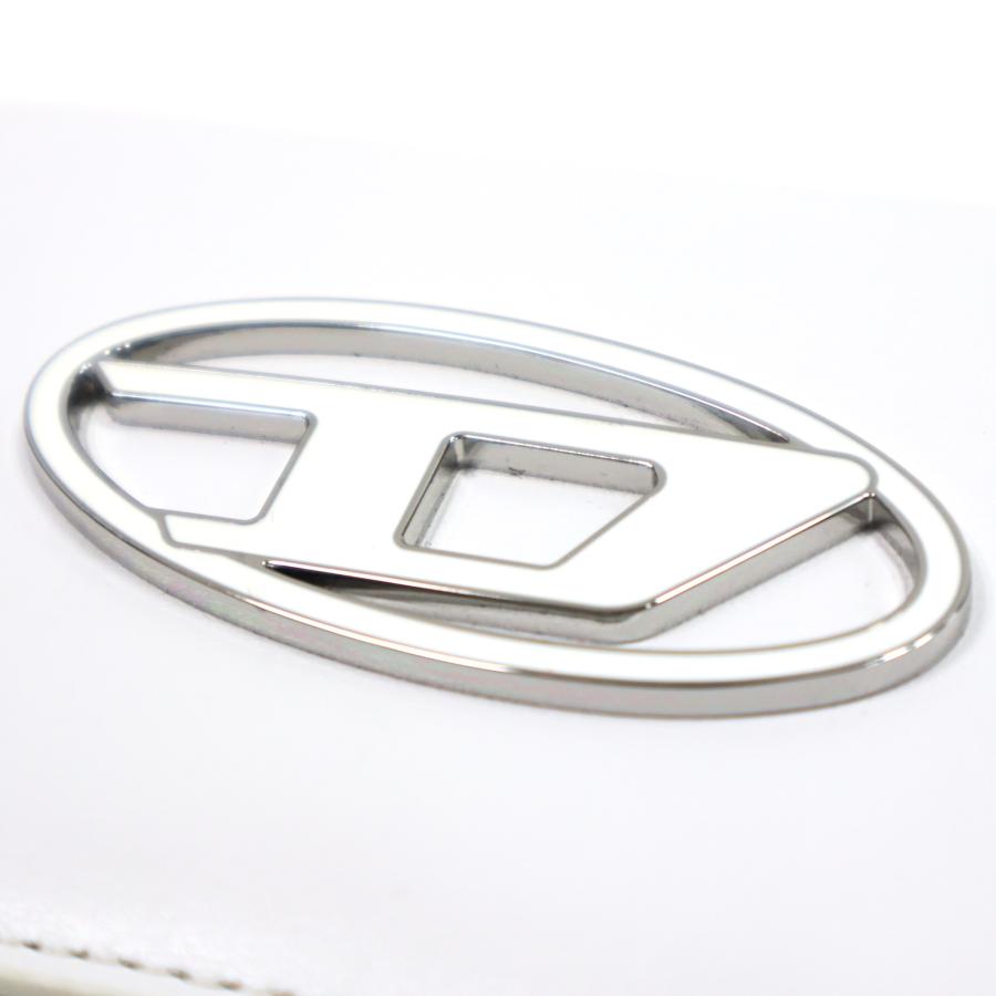 DIESEL ディーゼル 三つ折り財布 レディース ホワイト オーバルD 1DR  
