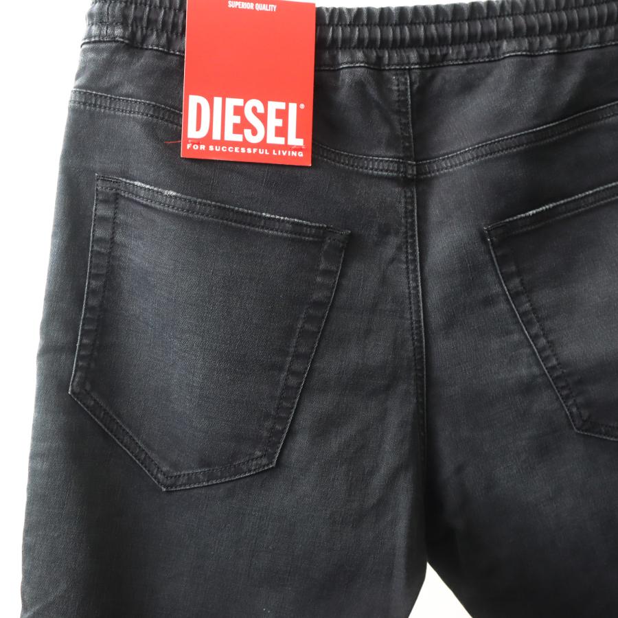 DIESEL ワイドレッグデニム サイド黒生地 DIESEL (ディーゼル) ボタンフライ ワイド ジーンズ D-RISE