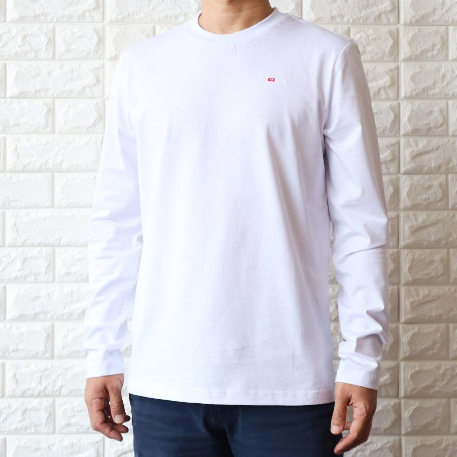 DIESEL ホワイト 長袖 Tシャツ ロンT DIESEL（ディーゼル） 【並行輸入品】ディーゼル ロンT 長袖 Tシャツ