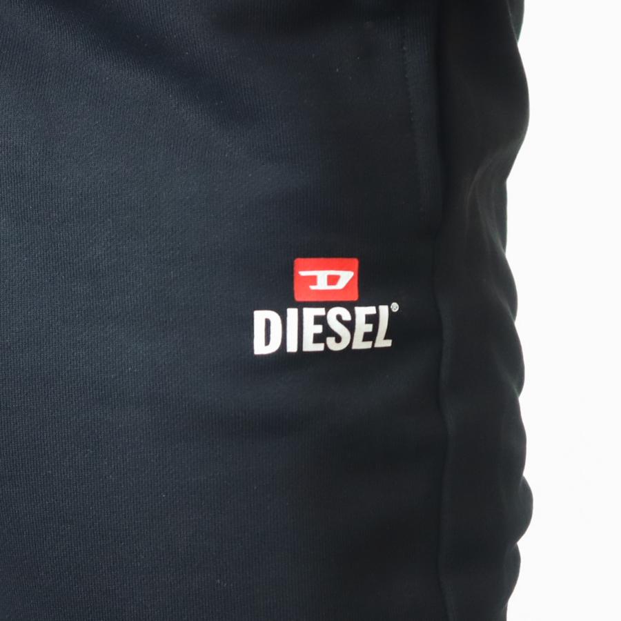 【並行輸入品】ディーゼル ジョガーパンツ メンズ ブラック ホワイト 黒 白 DIESEL スウェットパンツ ロゴ A09748 RIAJH 900の画像