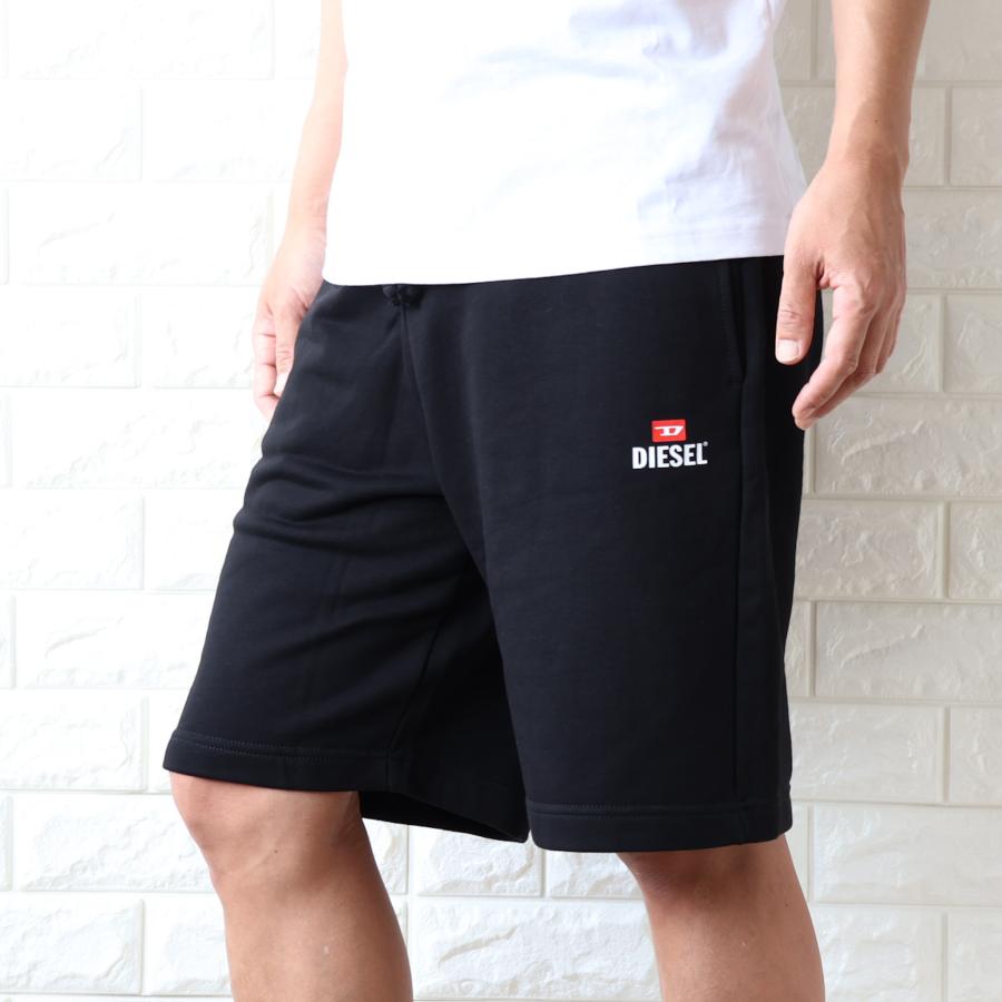 新品　DIESEL ブラックショートパンツ S DIESEL（ディーゼル） 【並行輸入品】ディーゼル ハーフパンツ