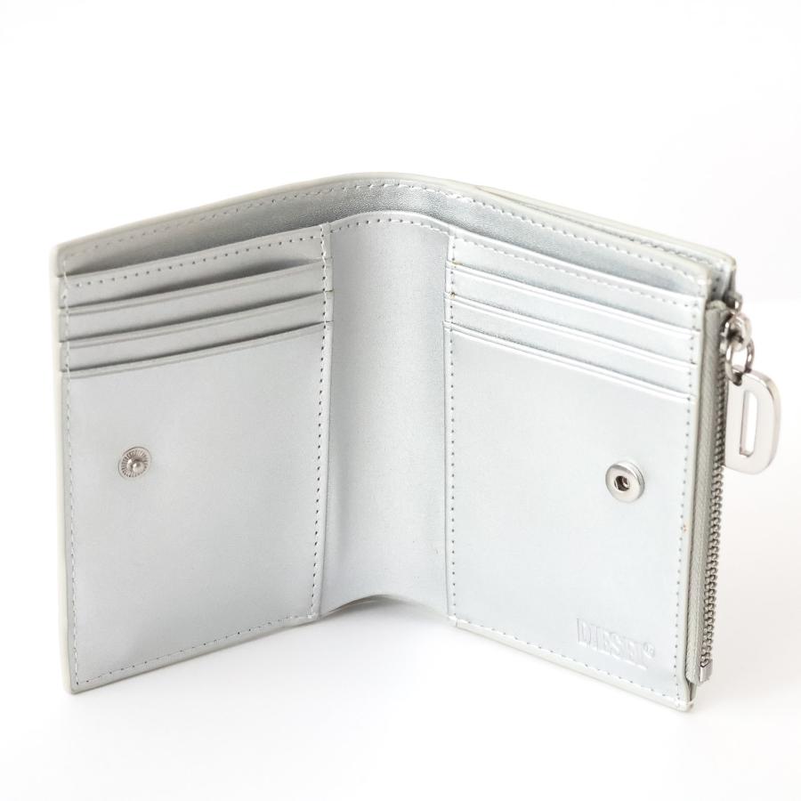 美品 ディーゼル 二つ折り財布 コンパクトウォレット ロゴ金具 ビックロゴ 本革 DIESEL（ディーゼル） 【並行輸入品】ディーゼル 二つ折り財布 メンズ