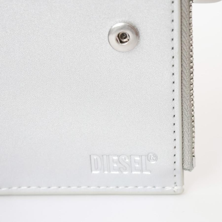美品 ディーゼル 二つ折り財布 コンパクトウォレット ロゴ金具 ビックロゴ 本革 DIESEL（ディーゼル） 【並行輸入品】ディーゼル 二つ折り財布 メンズ