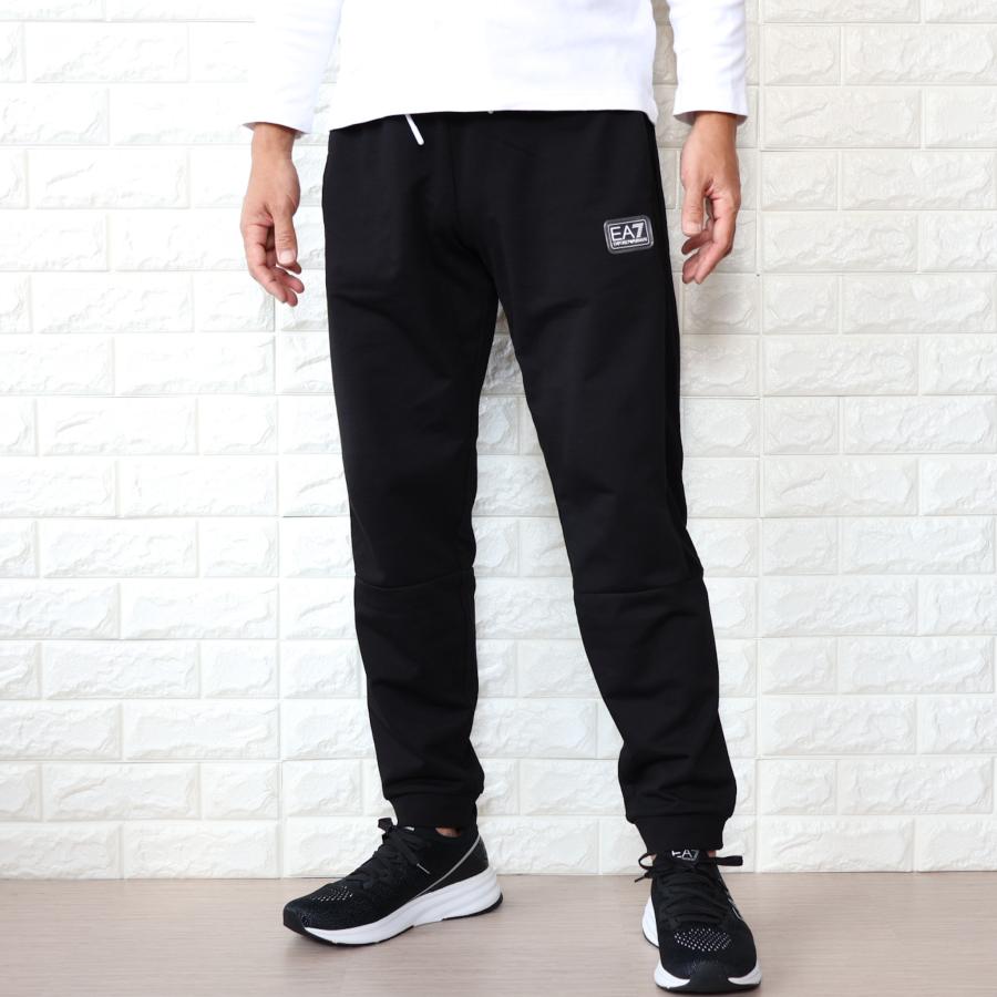【並行輸入品】スウェットパンツ メンズ エンポリオ アルマーニ EMPORIO ARMANI EA7 ブラック ロゴ ジョガーパンツ 3RPP74 PJMHZ 1200_1