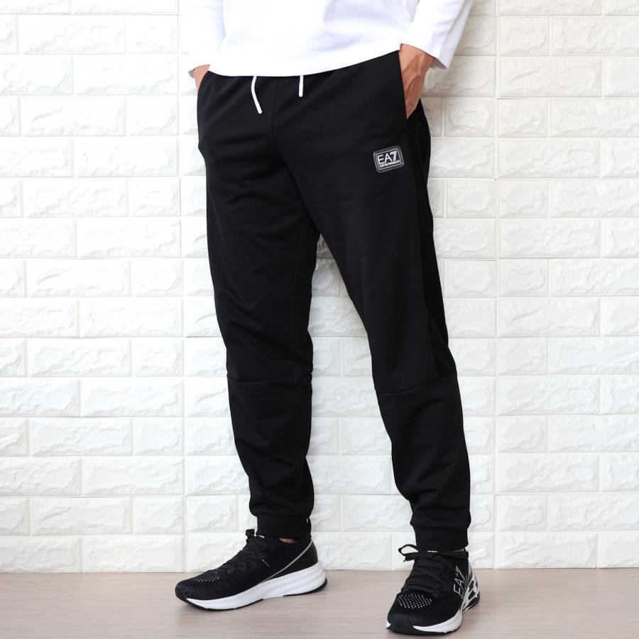 【並行輸入品】スウェットパンツ メンズ エンポリオ アルマーニ EMPORIO ARMANI EA7 ブラック ロゴ ジョガーパンツ 3RPP74 PJMHZ 1200_2