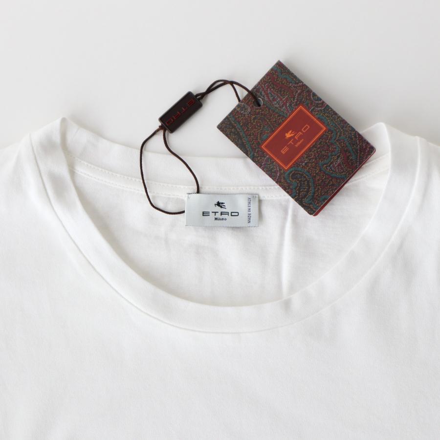 ETRO エトロ 半袖 Tシャツ メンズ ホワイト 白 ペイズリー ペガサス 