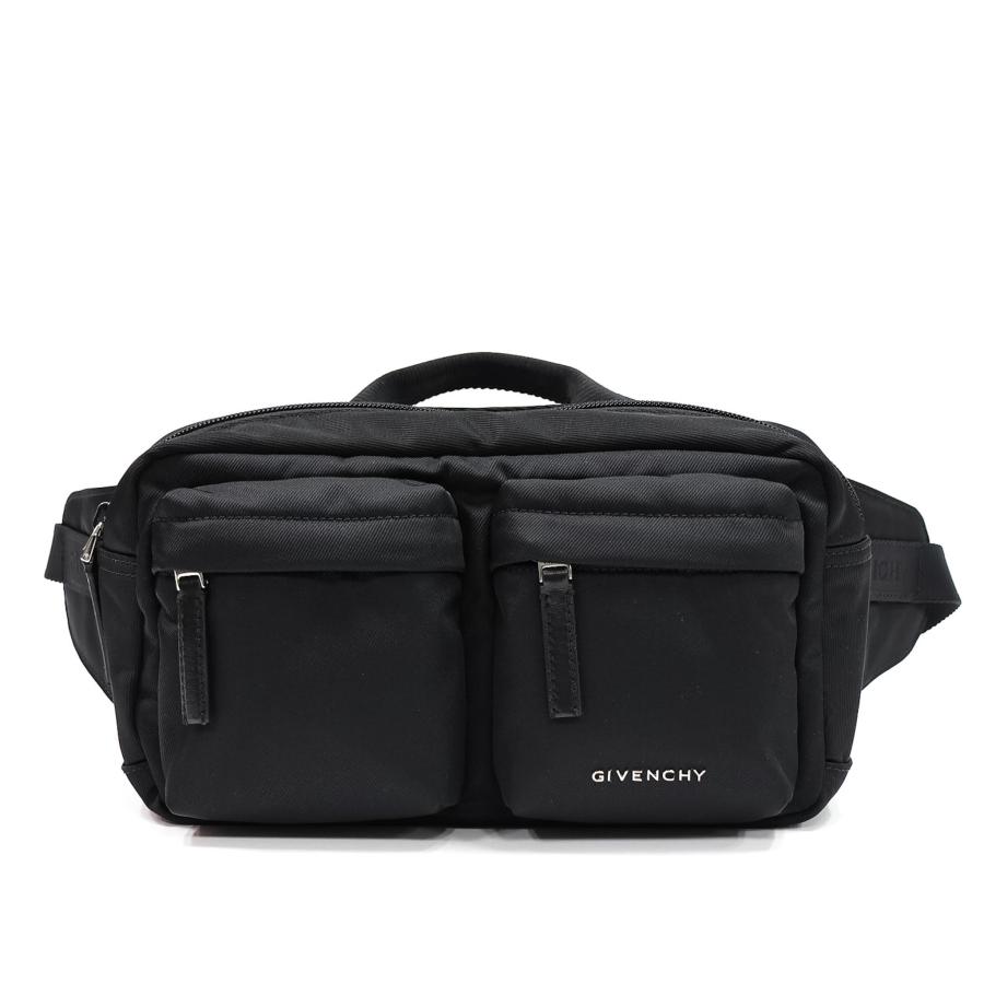 【並行輸入品】GIVENCHY ジバンシー クロスボディバッグ メンズ ブラック メタルロゴ ナイロン BK50F8K1ZL 001の画像