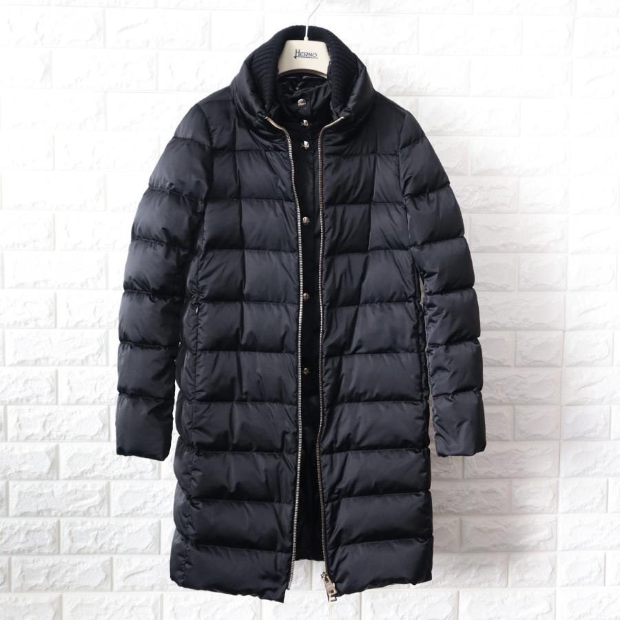 HERNO ヘルノ ダウン レディース ロング ダウンコート 脱着式 HERNO ヘルノ ダウン レディース ロング ダウンコート 脱着式