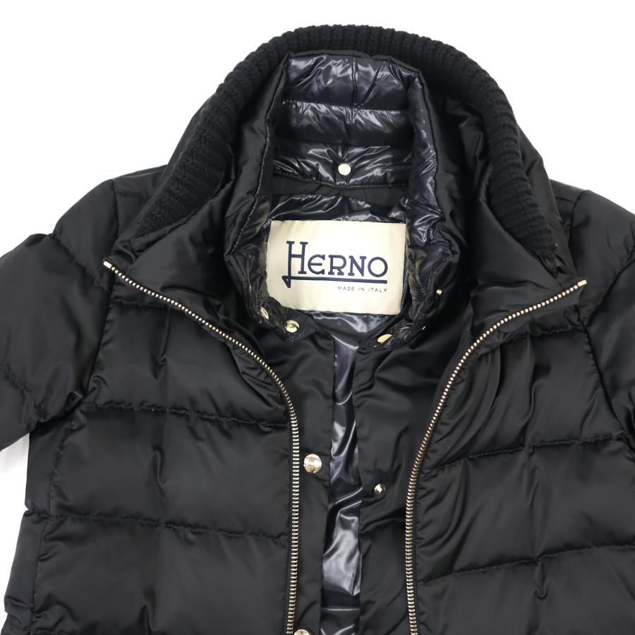 HERNO ヘルノ ダウン レディース ロング ダウンコート 脱着式 HERNO ヘルノ ダウン レディース ロング ダウンコート 脱着式
