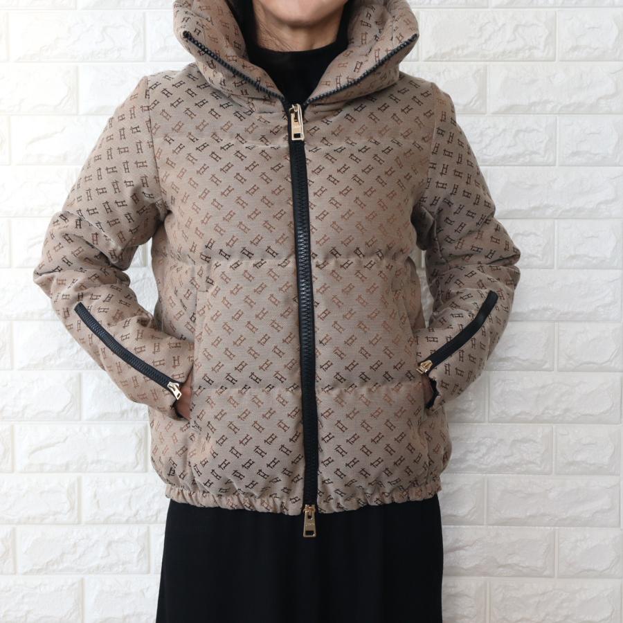 HERNO ヘルノ ダウンジャケット レディース キャメル モノグラム HERNO ヘルノ ダウンジャケット レディース キャメル モノグラム