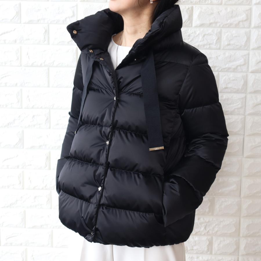 美品　HERNO ヘルノ　ダウンジャケット/46/ポリエステル/ブラック HERNO（ヘルノ） 【並行輸入品】ヘルノ ダウンジャケット レディース