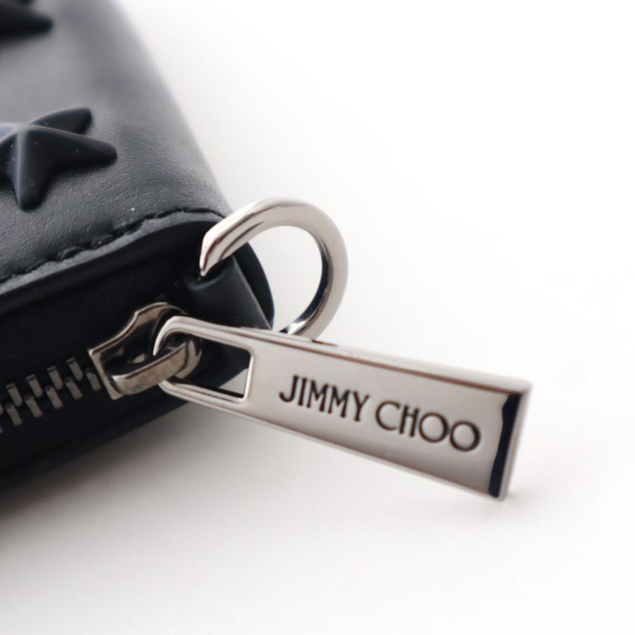 JIMMY CHOO ジミーチュウ コインケース メンズ ブラック グレー JIMMY CHOO ジミーチュウ コインケース メンズ ブラック グレー