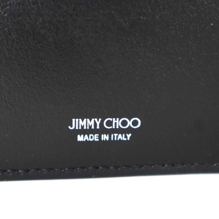 ジミーチュウ 財布 メンズ 二つ折り ミニ財布 スター スタッズ 星 レザー ブラック 黒 JIMMY CHOO LUKA OAJ 2023秋冬新作｜meraviglie｜07