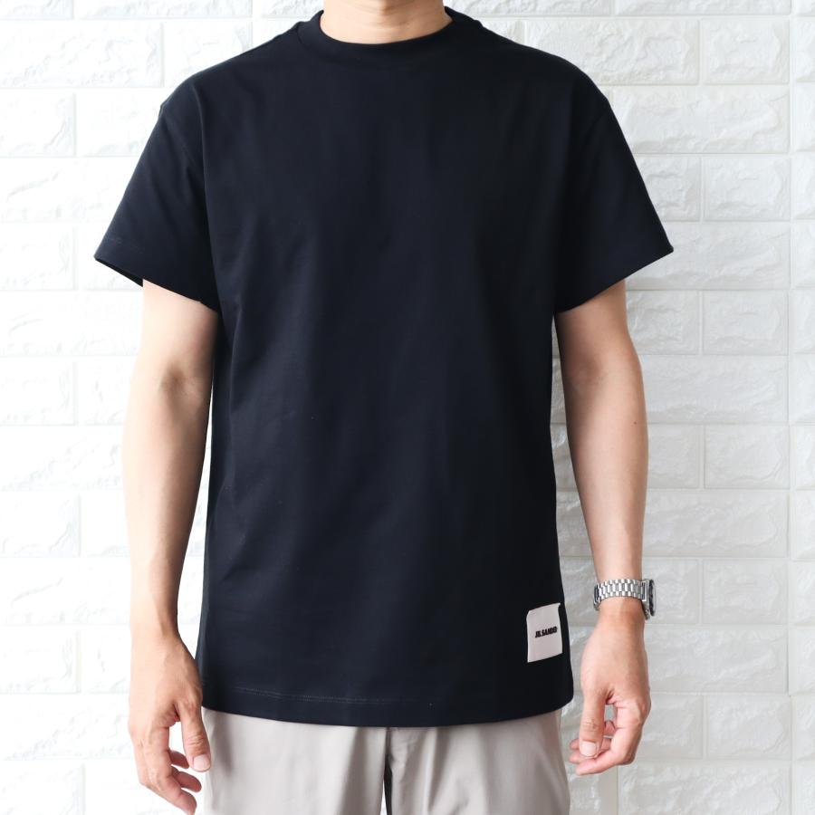 JIL SANDER ジルサンダー Tシャツ メンズ ブラック 黒 1枚販売 JIL SANDER ジルサンダー Tシャツ メンズ ブラック 黒 1枚販売