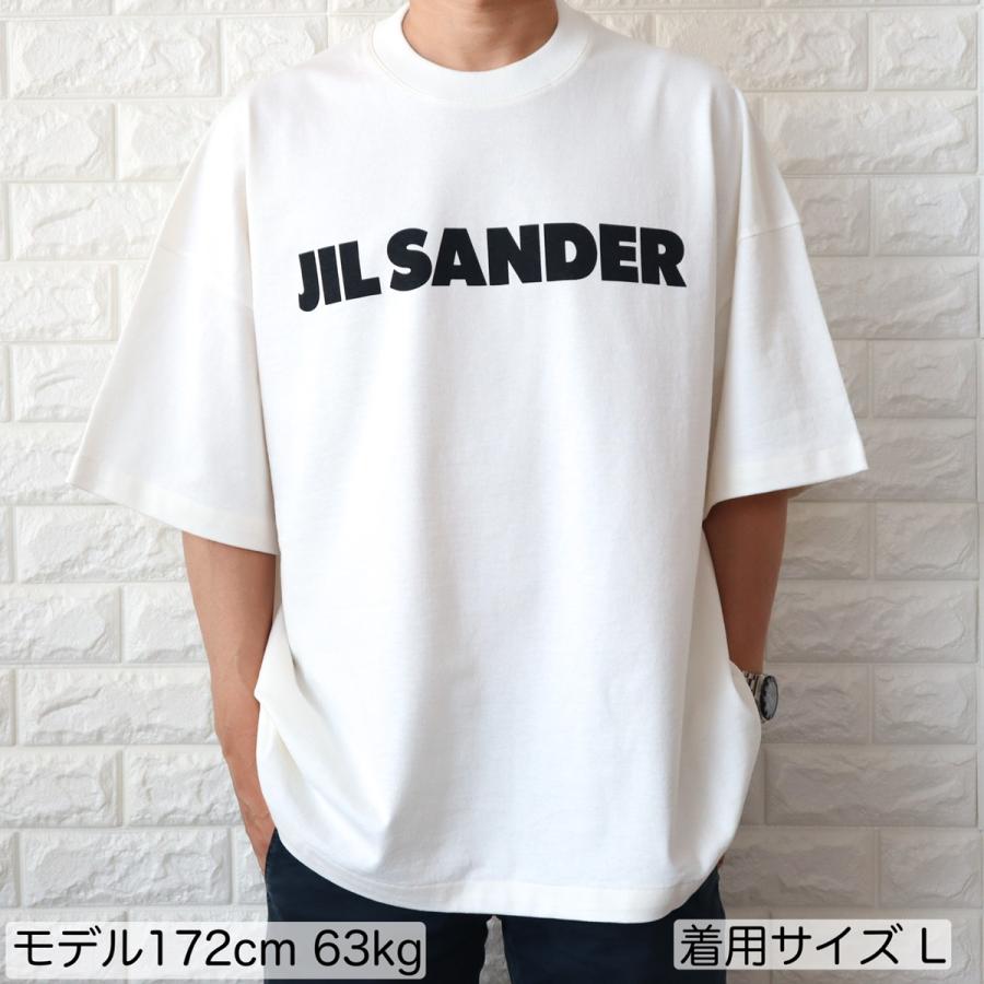 ジルサンダー Tシャツ メンズ ホワイト 白 ユニセックス 半袖 ロゴ コットンジャージー 2023春夏 新作 J21GC0001J45148