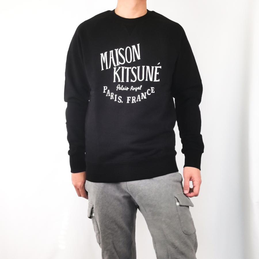 MAISON KITSUNE メゾンキツネ ロゴ スウェットシャツ トレーナー BLACK