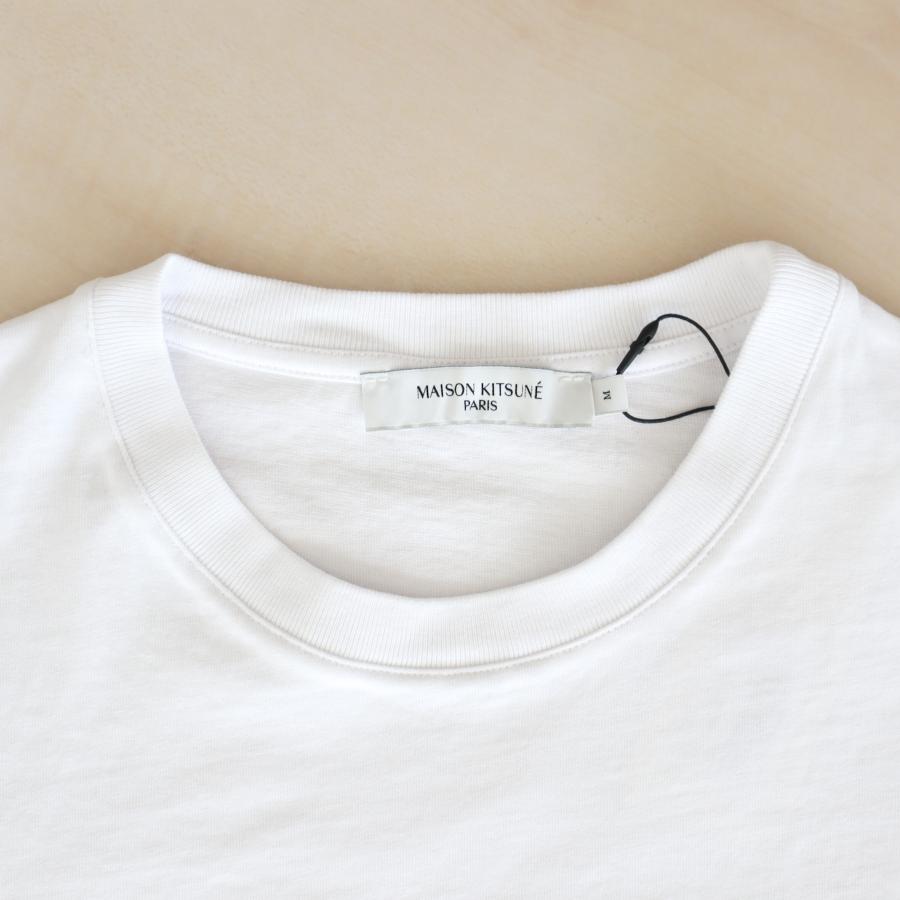MAISON KITSUNE メゾンキツネ ロゴ刺繍 半袖 Tシャツ メンズ クルー