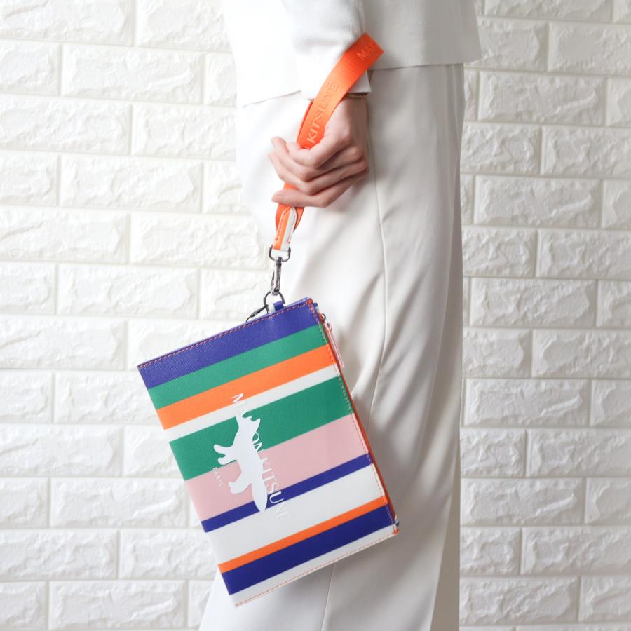 MAISON KITSUNE メゾンキツネ ポーチ クラッチバック レディース  