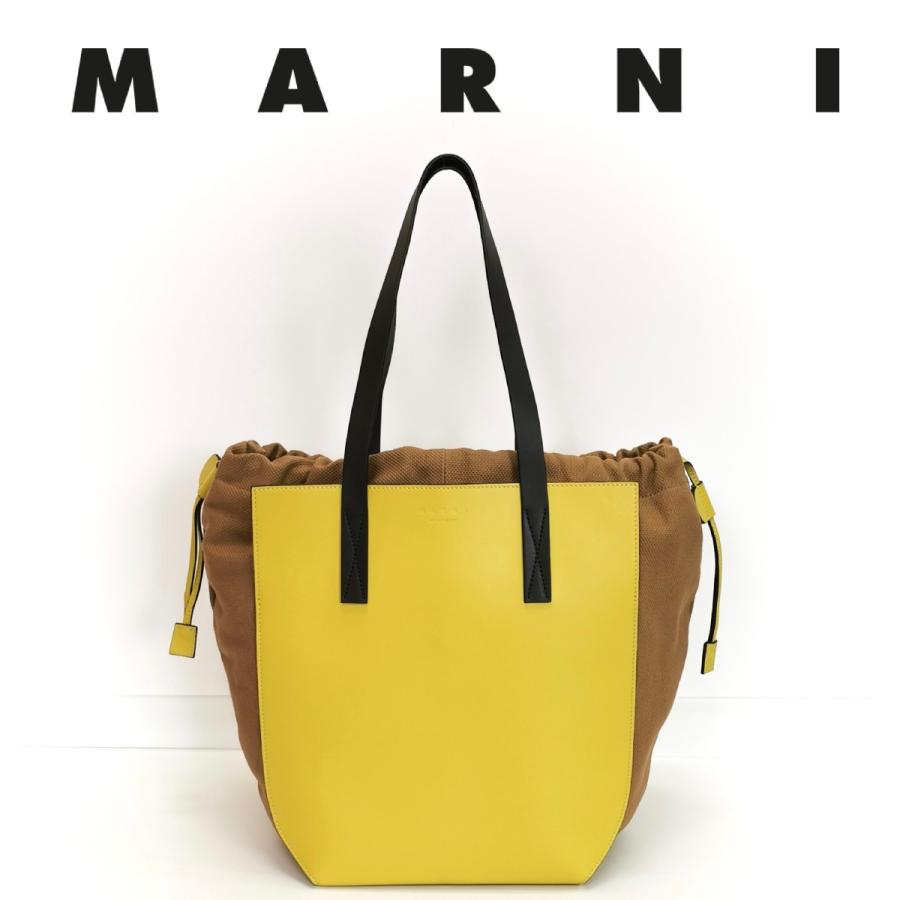 MARNI マルニ GUSSET BAG ガゼットバッグ 巾着 トートバッグ A4